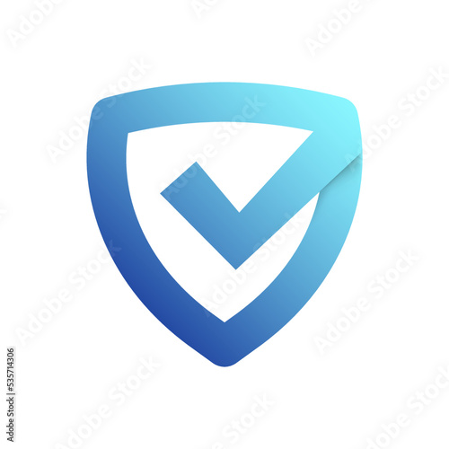 Security Shield, Check Color Vector Icon
