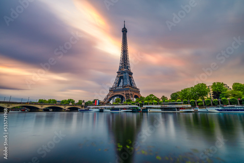 Eiffel Tower at sunrise in Paris. France © Pawel Pajor