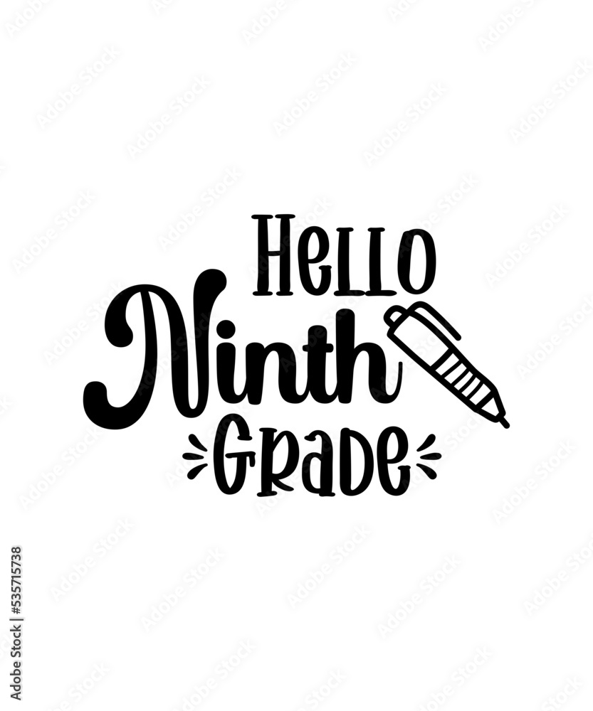Obraz premium Back To School Bundle Svg, FIrst Day Of School Svg, Teacher Svg, School Shirt Svg, Welcome Back To School, Rainbow Svg, little miss svg