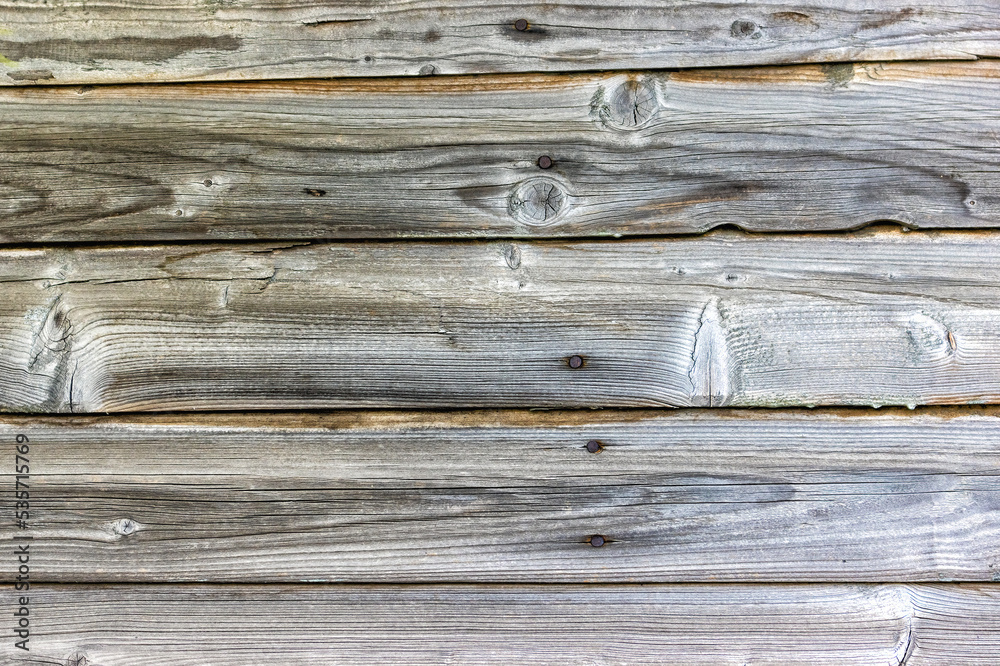 Natural old wooden wall of pine boards Natural old wooden wall of pine boards