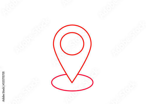 pin locator icon vector design template in white background Free Download pin locator icon vector design template in white background - GFXLoad