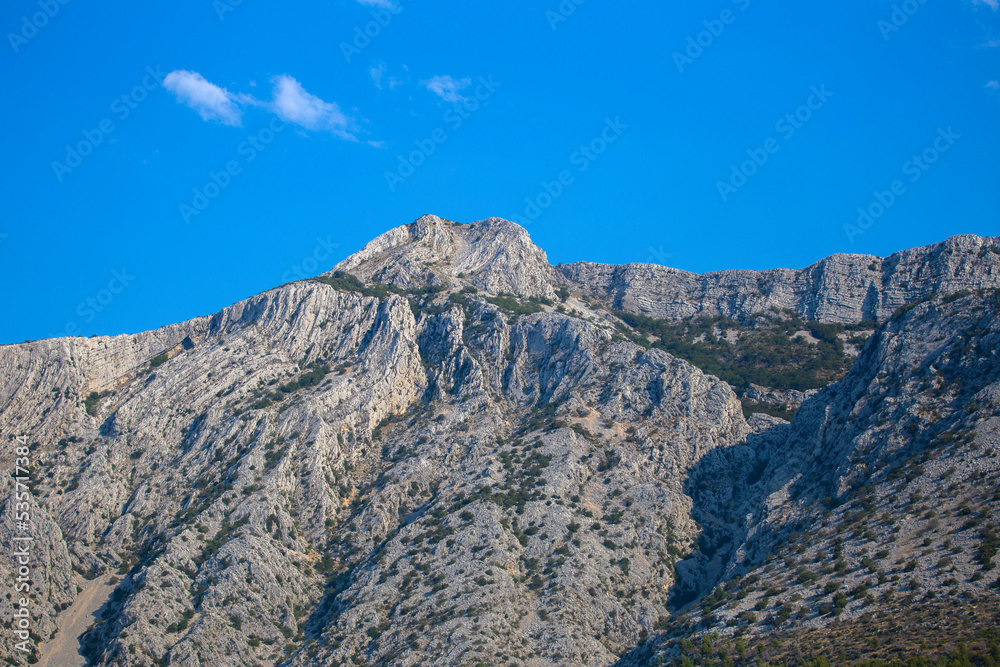Sveti Ilija peak above Orebic, Croatia