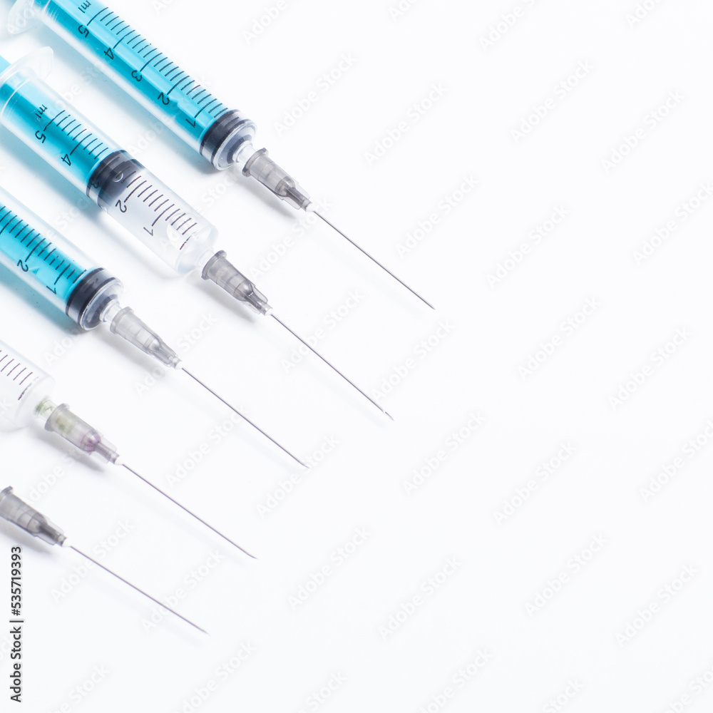 syringe isolated on white syringe isolated on white
