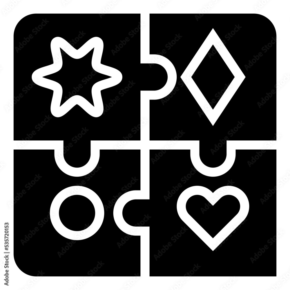 Fototapeta premium Jigsaw icon