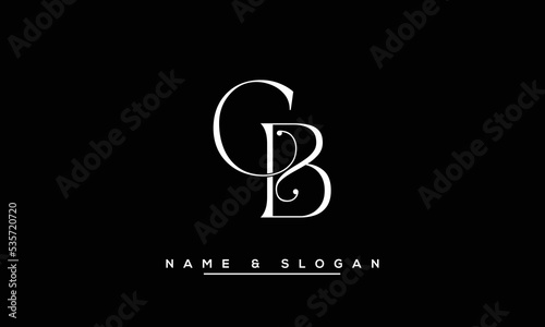 BC,  CB,  B,  C  Abstract  Letters  Logo  Monogram