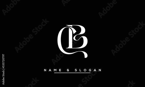 BC,  CB,  B,  C  Abstract  Letters  Logo  Monogram