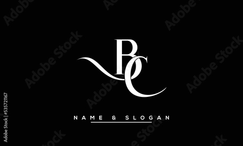 BC,  CB,  B,  C  Abstract  Letters  Logo  Monogram