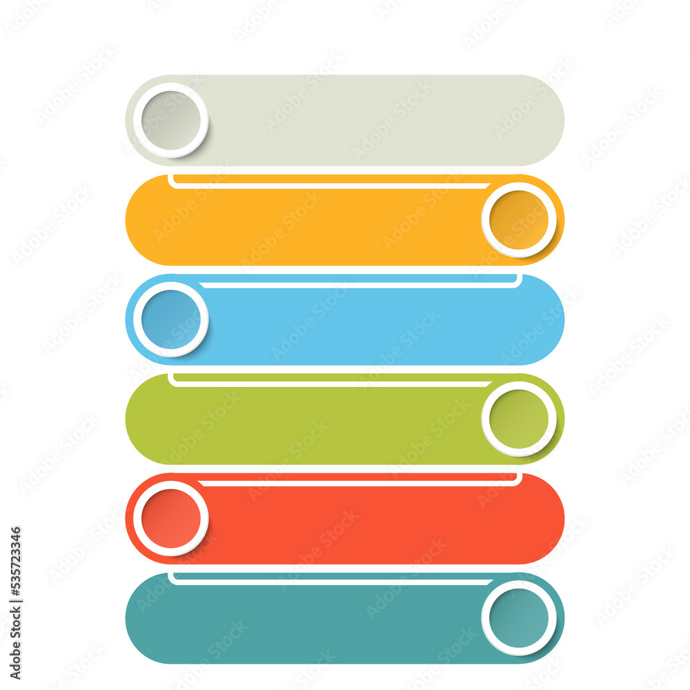 Basic infographic with 6 steps, process or options. Basic infographic with 6 steps, process or options.