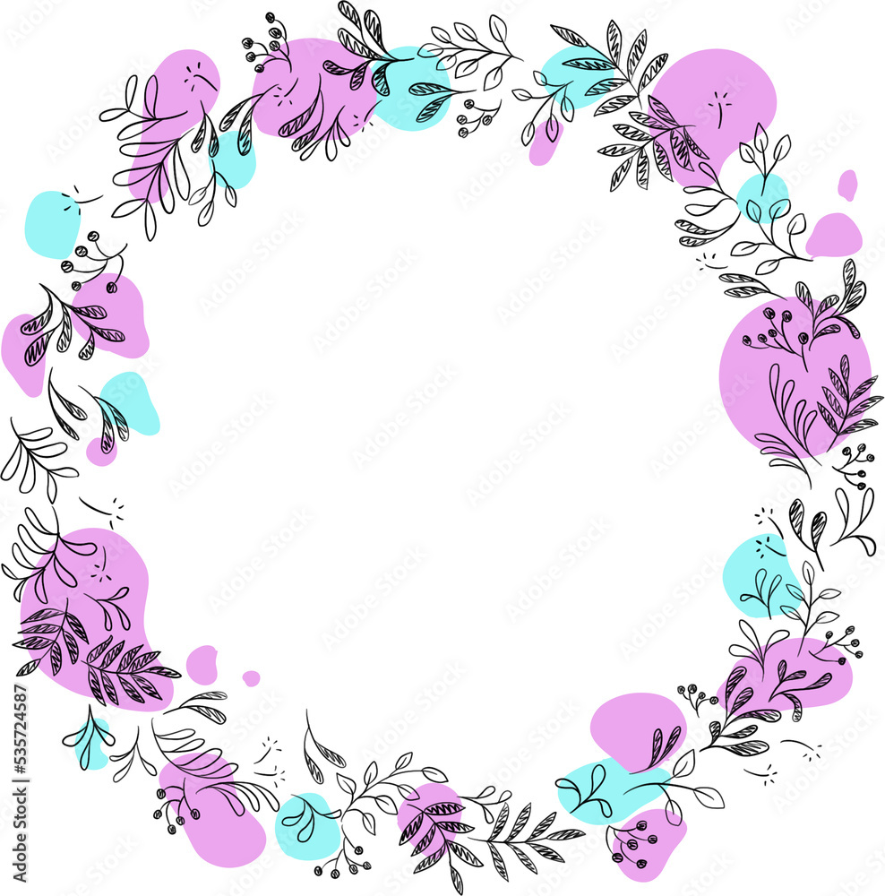 Floral Wreath - Frame