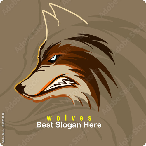 wolf illustration logo mascot gaming and sports. wolves Modern Illustration Vector for logo e-sport 	
wolf illustration logo mascot gaming and sports. wolves Modern Illustration Vector for logo e-spor