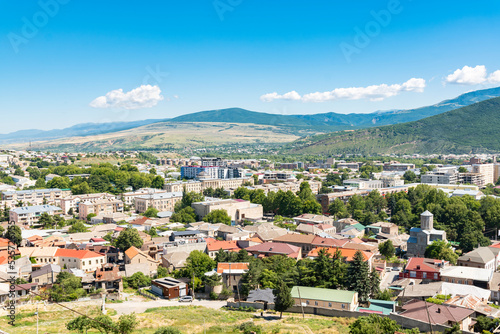 The city of Gori seen from the castle hill