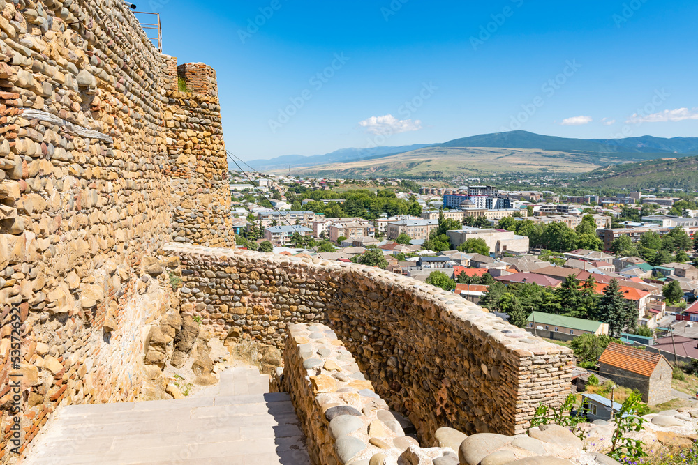 The city of Gori seen from the castle hill