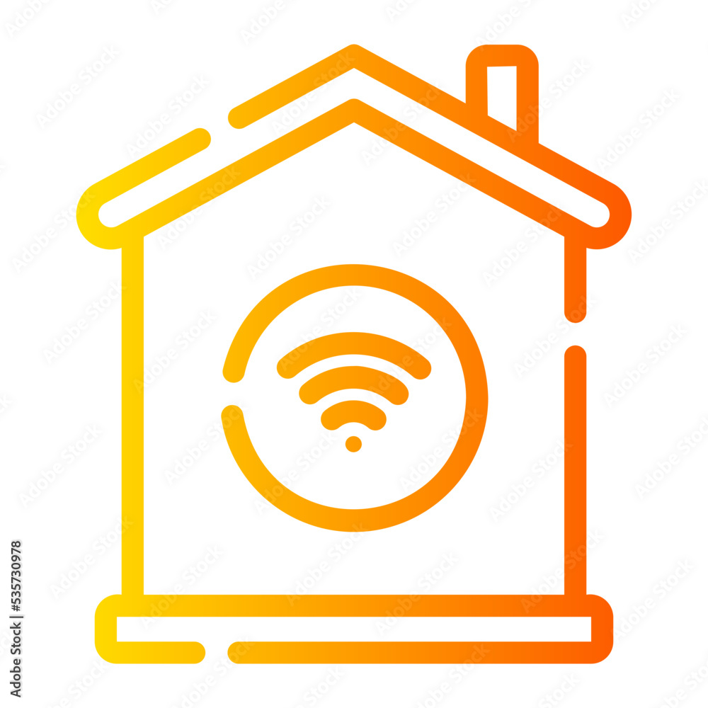 smart home gradient icon smart home gradient icon