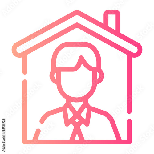 house owner gradient icon