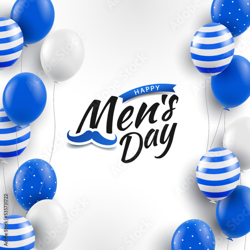 Vector illustration of International Men's Day.  
