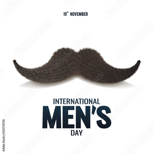 Vector illustration of International Men's Day. 
