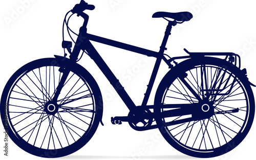 Bicycle for Racing. Logo Line Art Black Hand Drawing. PNG illustration