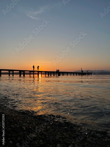 sunset on the beach © Giuseppe