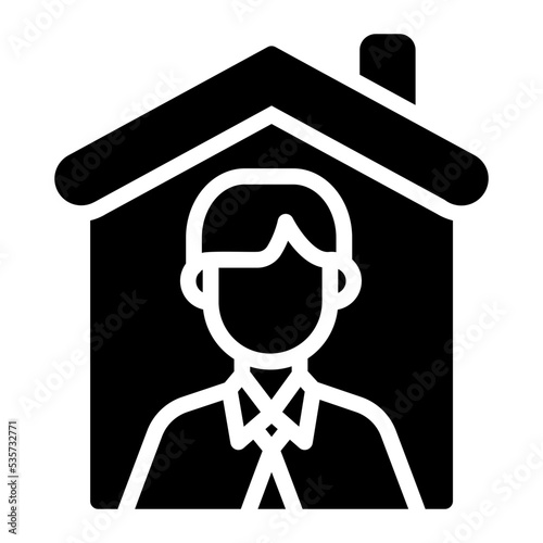 house owner glyph icon