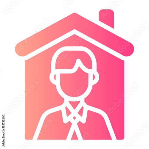 house owner gradient icon