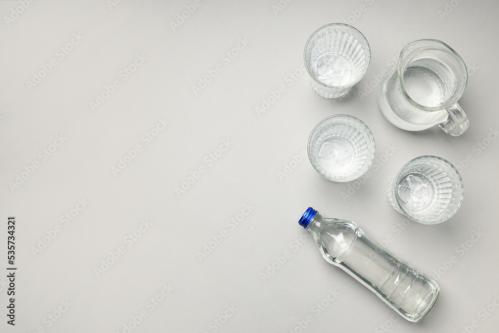 Concept of thirst and freshness, fresh water, space for text Concept of thirst and freshness, fresh water, space for text