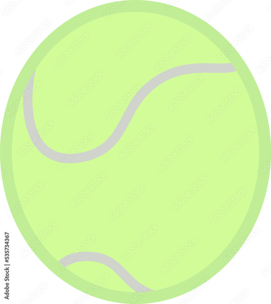Tennis ball vector flat illustration Tennis ball vector flat illustration