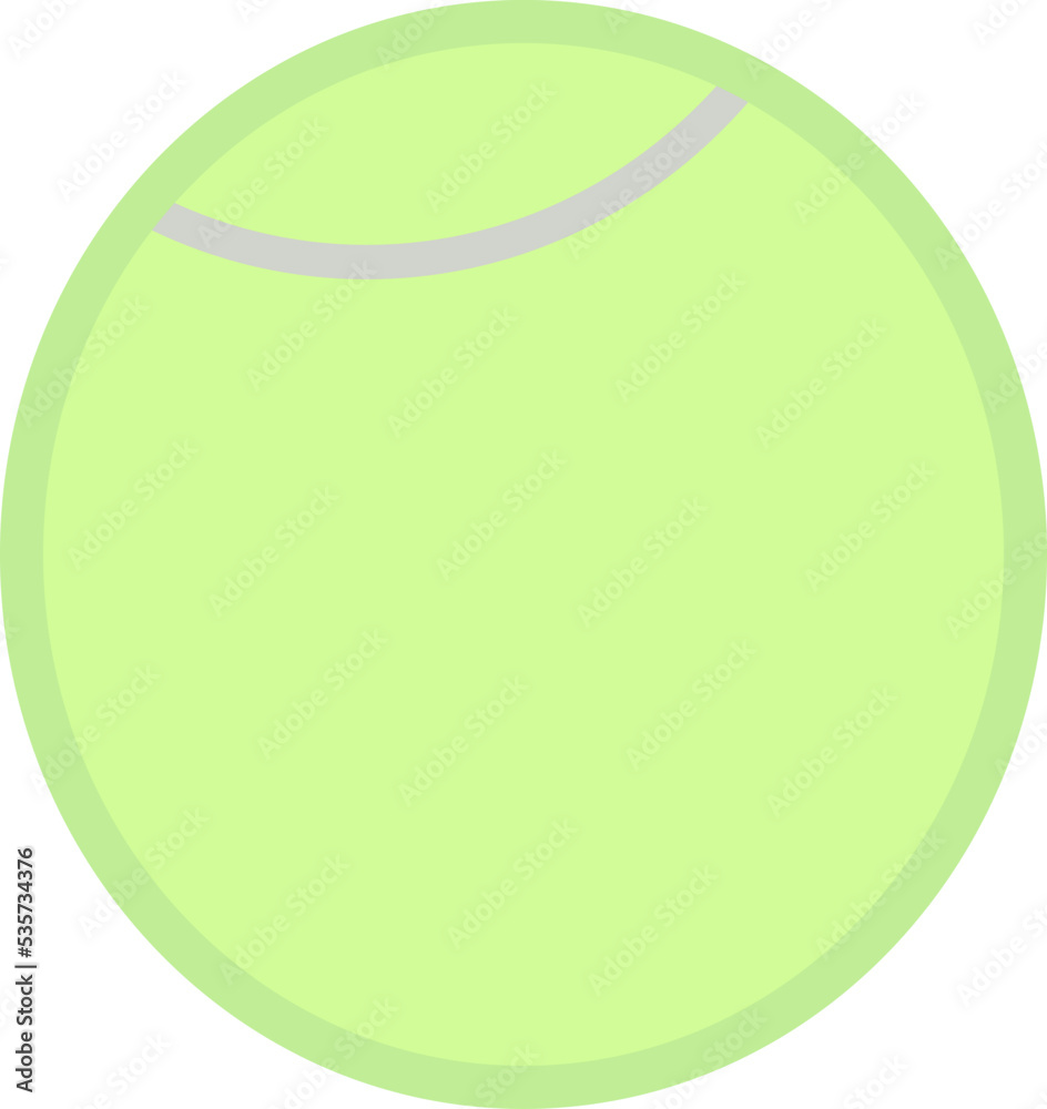 Tennis ball vector flat illustration Tennis ball vector flat illustration