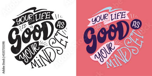 Lettering hand drawn slogan. Funny quote for blog  poster and print design. Modern calligraphy text. 