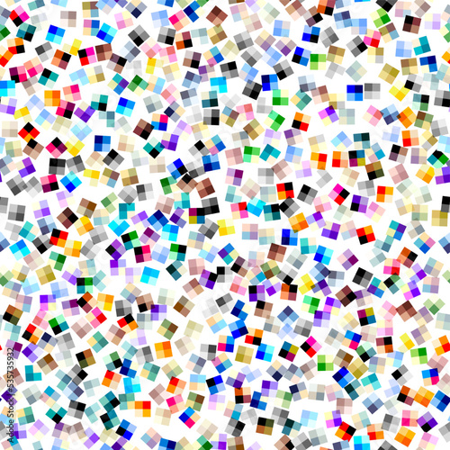 Vector seamless mosaic art pattern. Art background.