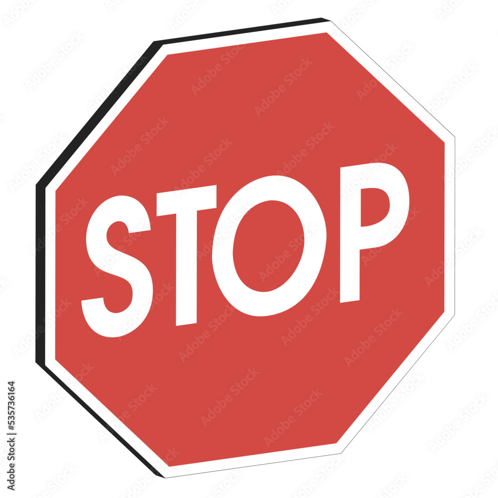 Sign stop 3d, vector traffic stop, safety street octagon Sign stop 3d, vector traffic stop, safety street octagon
