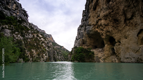 By boat in the Verdon Gorge