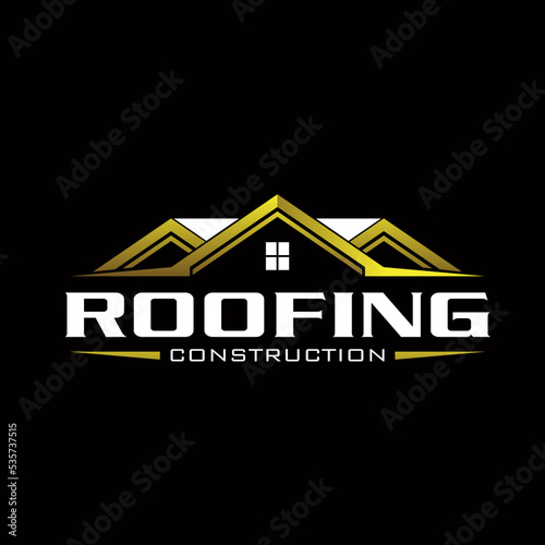 House building real estate logo design template vector illustration