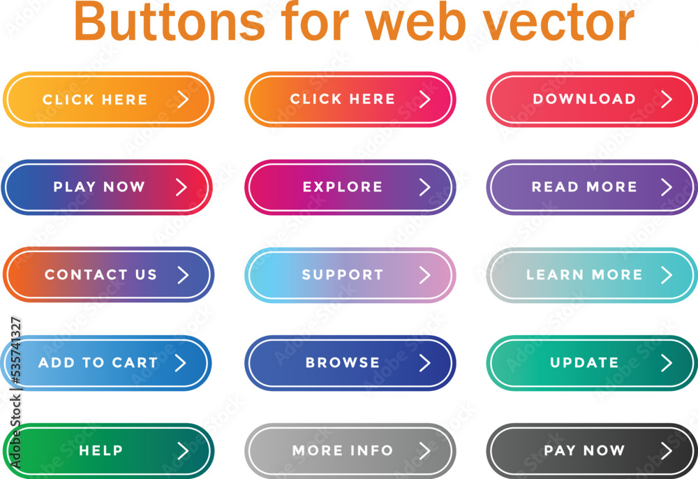 cta web button collection - obrazy, fototapety, plakaty 