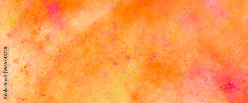 Red orange yellow chalk color on vintage paper background painting in soft colors on old crumpled paper texture design, elegant abstract watercolor paint. Magenta Paper Texture. watercolor galaxy sky