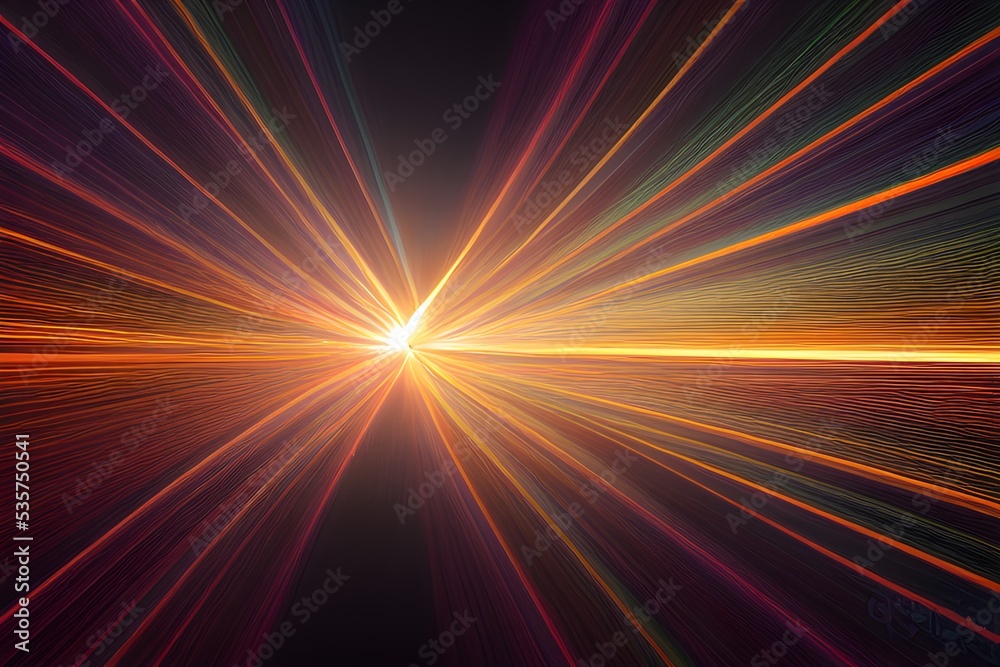 Fototapeta premium Brilliant colorful backgrounds. Light. Fibres. Energy. 