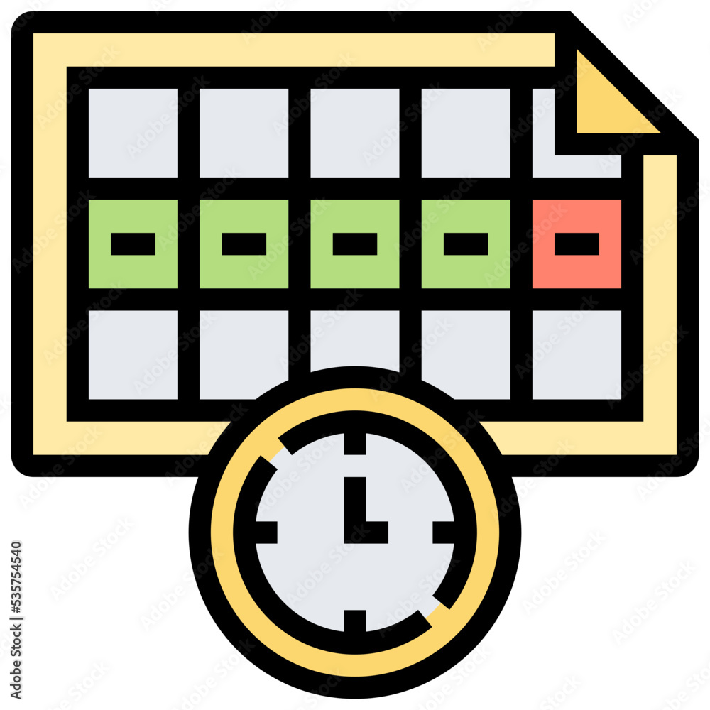 Obraz premium Schedule icon