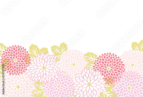 Background frame illustration with geometric flower pattern  card design template