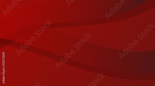 Vector 3D modern wave curve abstract presentation background. dark red background