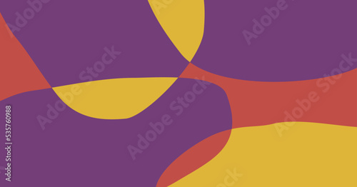 Trendy abstract doodle shape background. Contemporary hand drawn geometric elements, Vector illustration
