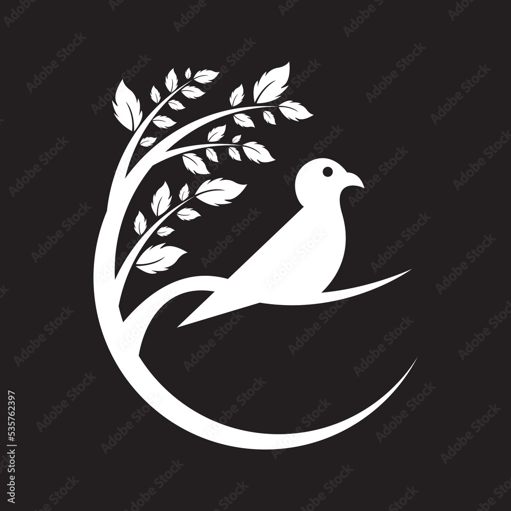 Bird logo template vector icon Bird logo template vector icon