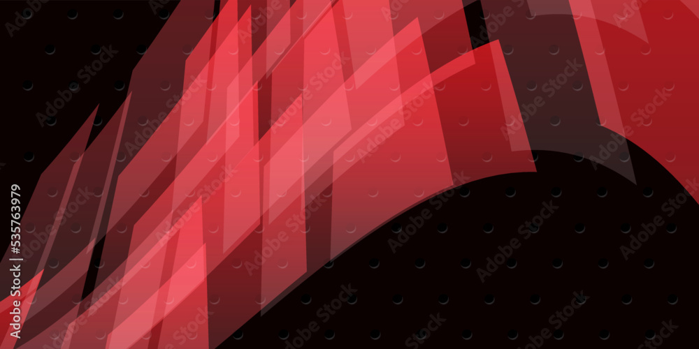 Naklejka premium Abstract red and black background