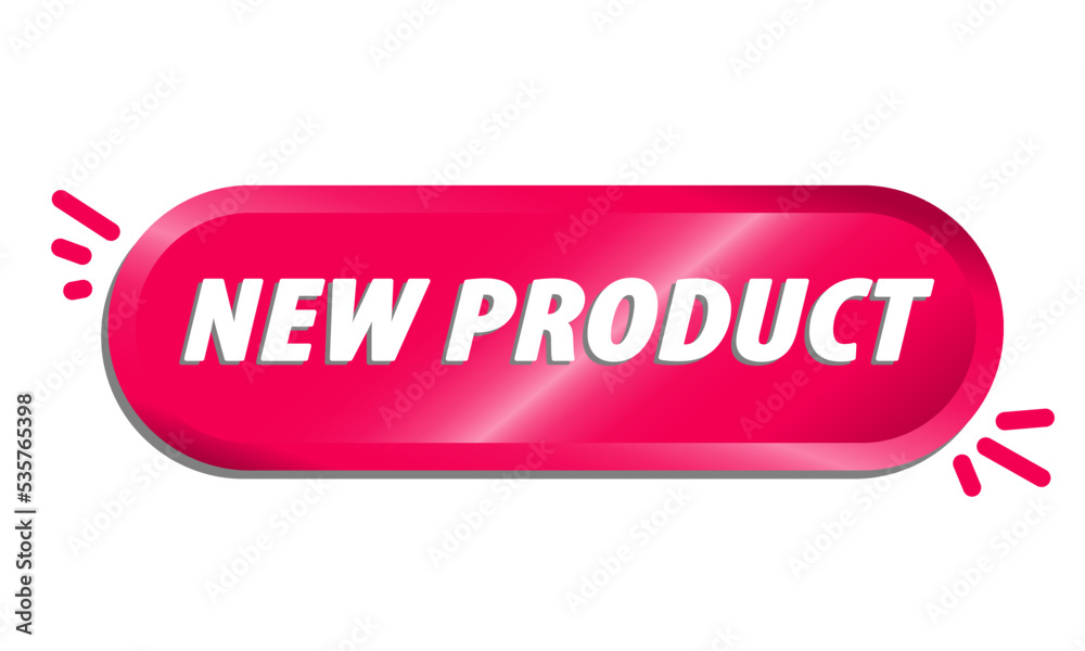 Vector Illustration Red Banner new product. Web Element Vector Illustration Red Banner new product. Web Element