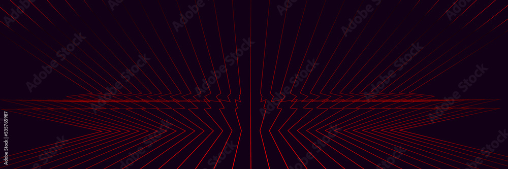 Naklejka premium Abstract black background with red lines