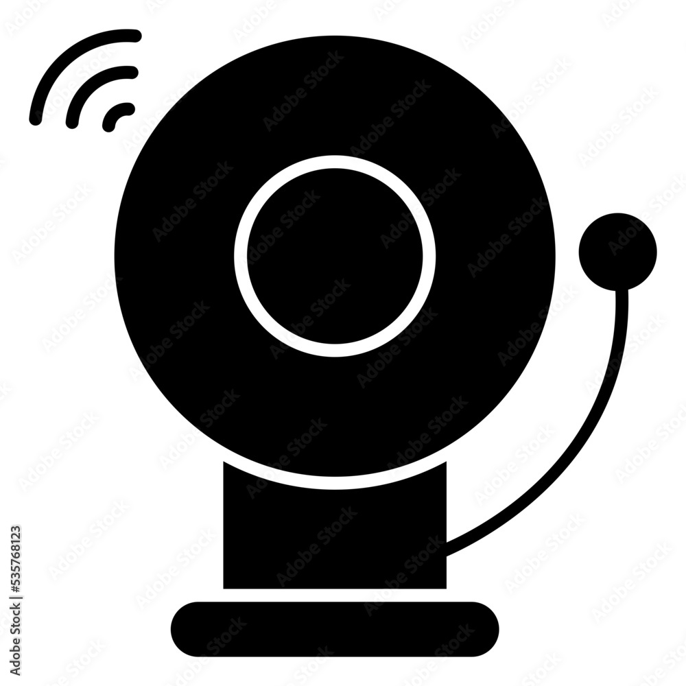 A trendy vector design of school bell icon A trendy vector design of school bell icon
