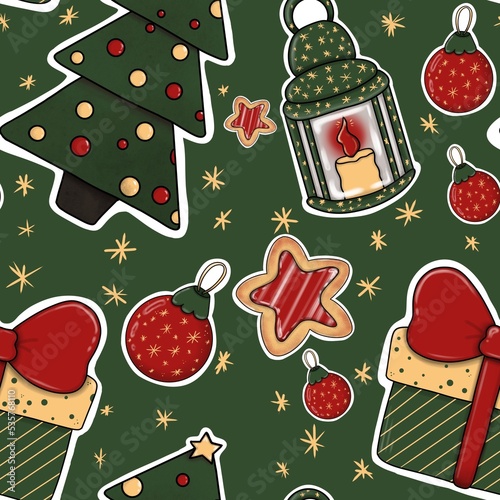 christmas seamless pattern