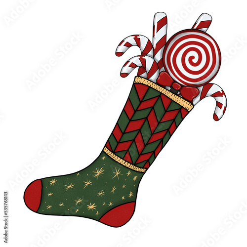 red christmas sock