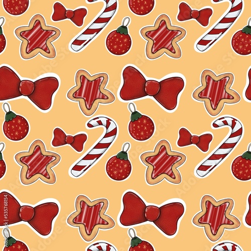 seamless pattern with hearts