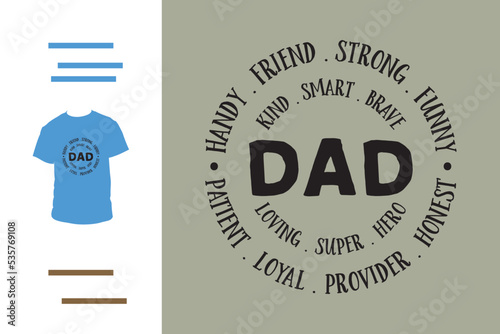 Best dad ever t shirt design