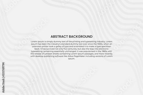 abstract black wave lines on white background, vector template for your ideas, monochromatic lines texture, waved lines texture. Digital future technology concept © yusuf