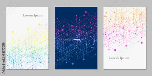 幾何学 抽象 科学 背景 セット